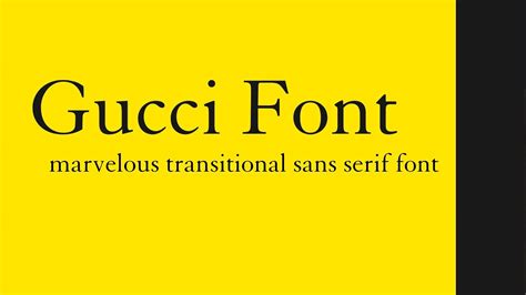 granjon font gucci